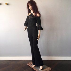 Herve Leger Black Cayleigh Bandage Jumpsuit [size S]
